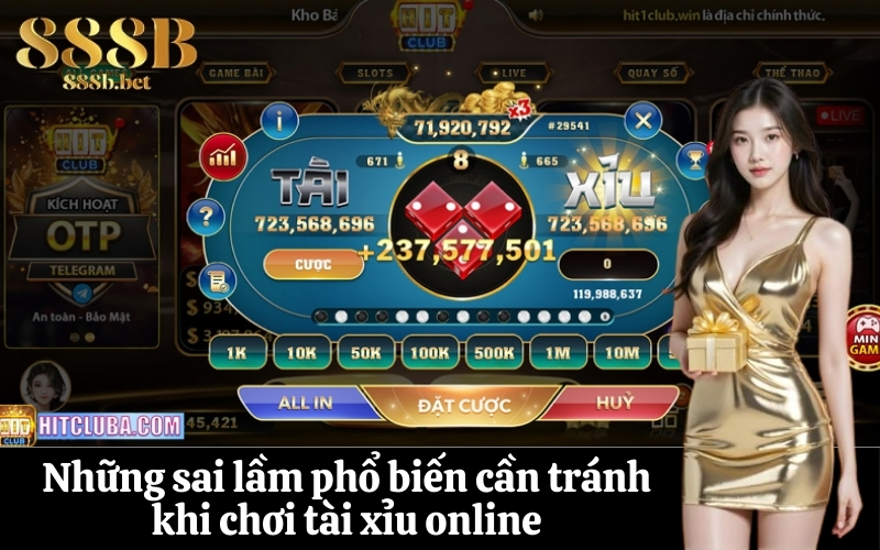 Những sai lầm phổ biến cần tránh khi chơi tài xỉu online